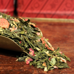 Thé Fraise, Framboise, Rose -Thé vert SAMOVAR- Compagnie Anglaise des Thés