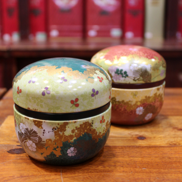 Boîte Japonaise Ronde Verte ou Rouge - Compagnie Anglaise des Thés
