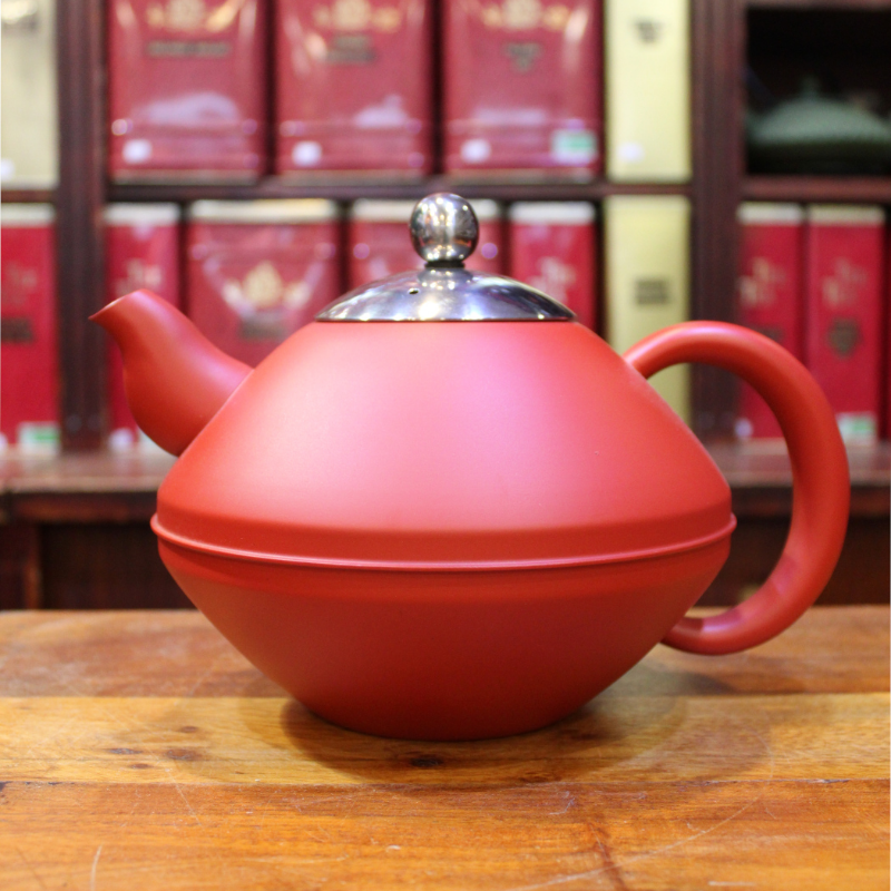 Théière Rouge Mat 1,4L - Compagnie Anglaise des Thés