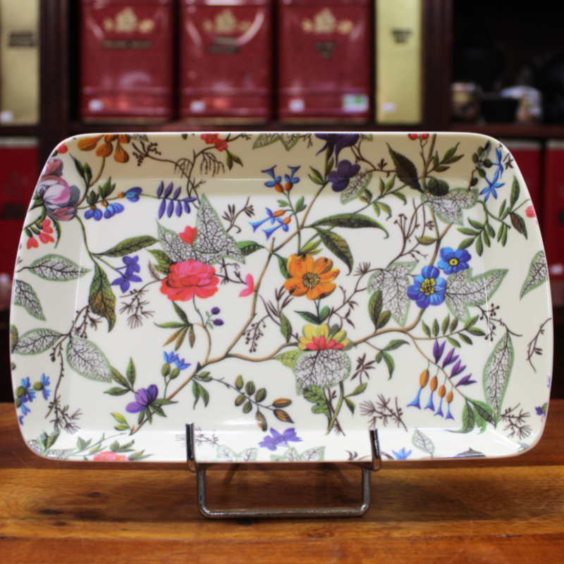 Petit Plateau Fleurs William Kilburn - Compagnie Anglaise des Thés