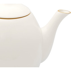 Service à thé blanc et or - Compagnie Anglaise des Thé