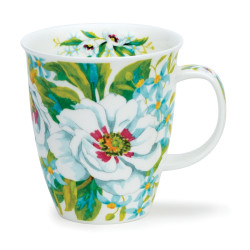 Mug Dunoon Fleurs blanches - Compagnie Anglaise des Thés